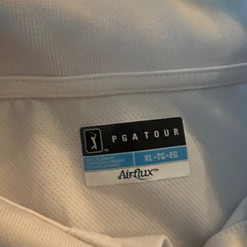 PGA Tour White Airflux Polo XL